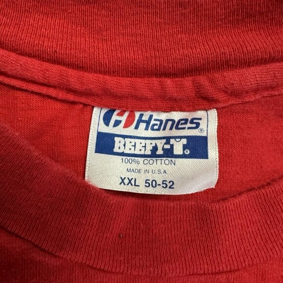 Vintage Orcinus Orca Great Whale T Shirt  Size XL North By Northwest Red USA - Picture 4 of 7